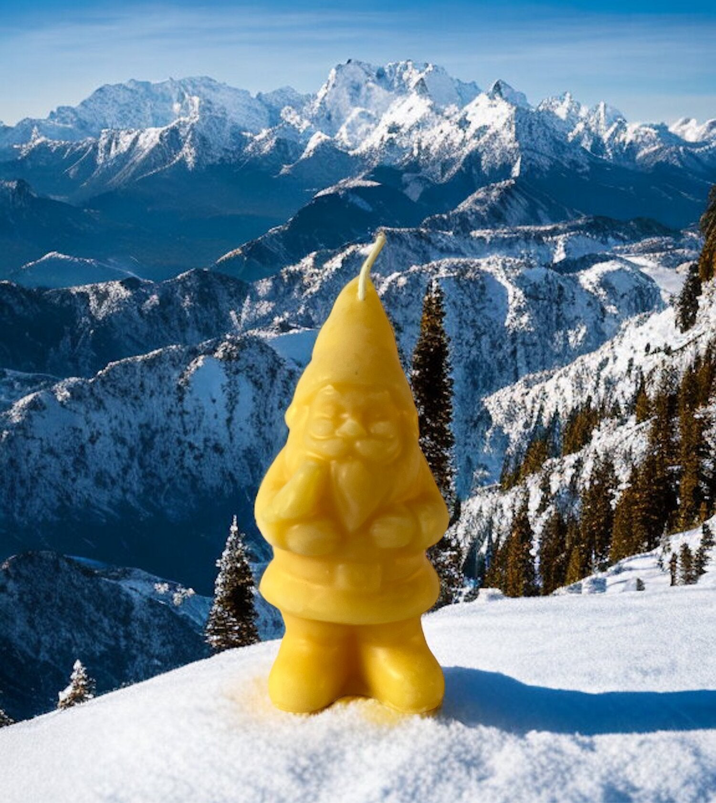 100% Beeswax Gnome Candle