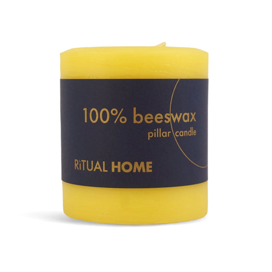 100% Beeswax 3" x 3" Pillar Candle