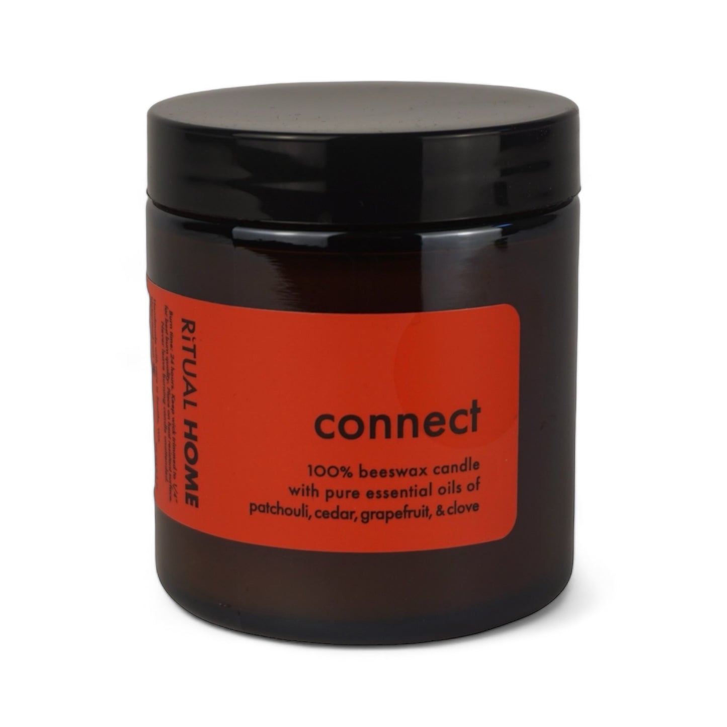 CONNECT AMBER JAR CANDLE~ PATCHOULI, CEDAR, CLOVE