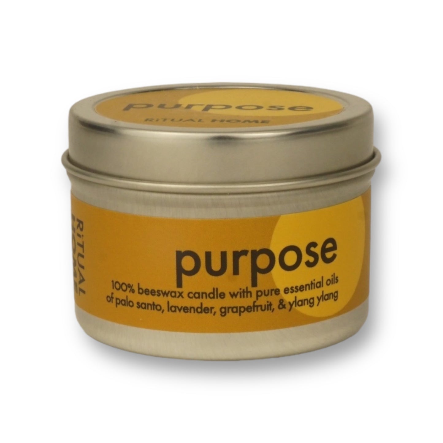 PURPOSE 2 OZ TIN CANDLE- PALO SANTO, LAVENDER, GRAPEFRUIT, YLANG YLANG