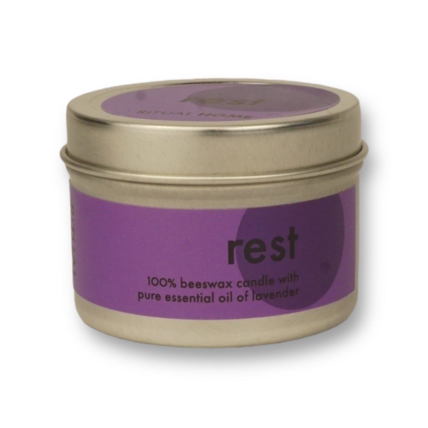 REST 2 OZ TIN CANDLE- LAVENDER