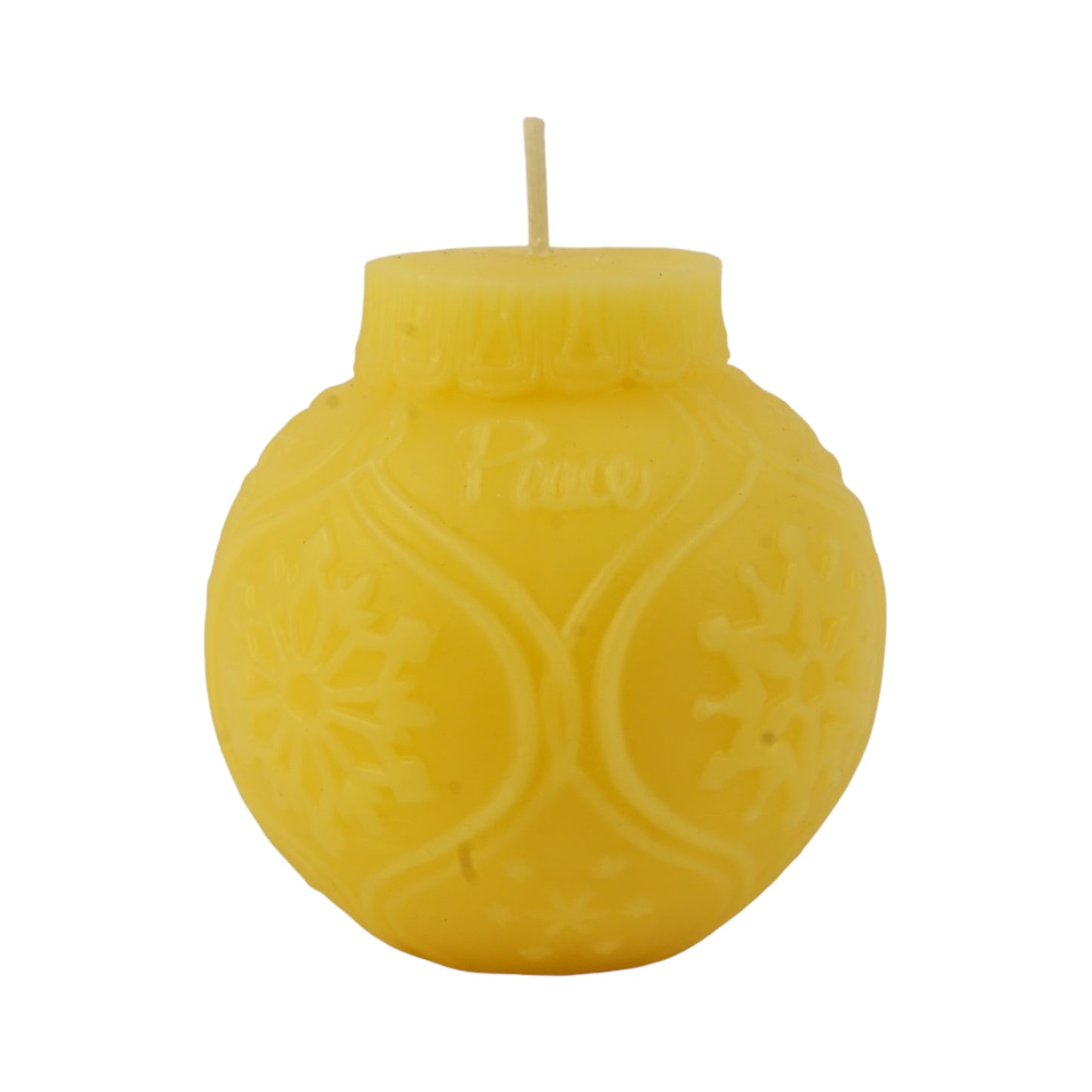 100% Beeswax Peace and Love Ornament